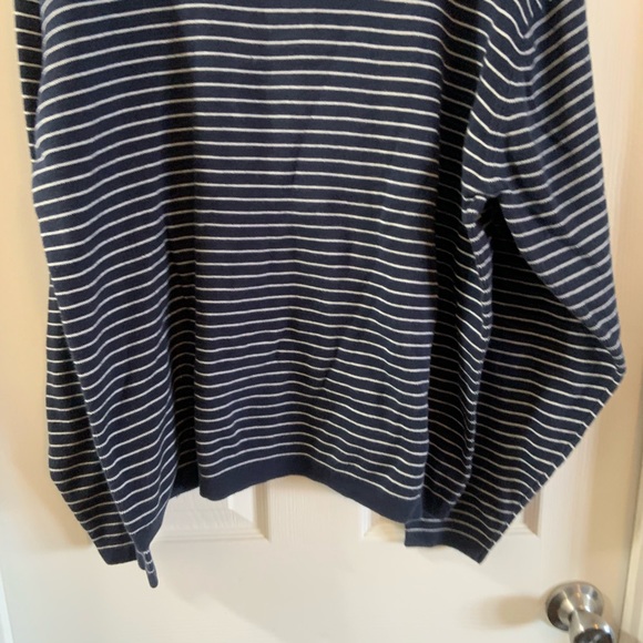 Daniel Cremieux Navy Striped Pullover Sweater XL - Picture 5 of 7